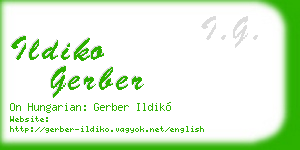 ildiko gerber business card